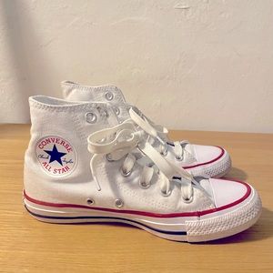 Converse Chuck Taylor All Star Hi canvas sneakers in white